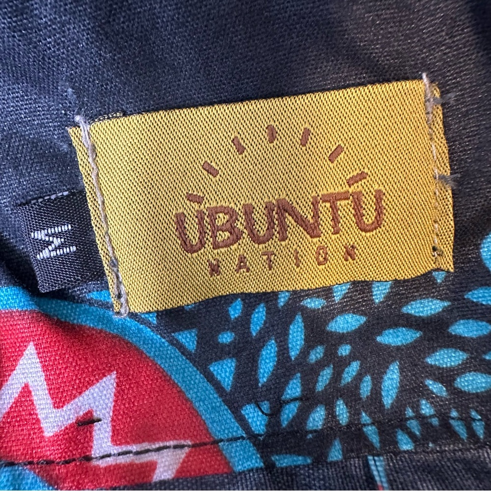 Ubuntu Nation African Print Tie Waist Skirt Boho Festival Size M - Picture 6 of 6